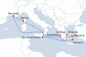 Itinéraire : Méditerranée & mers adjacentes