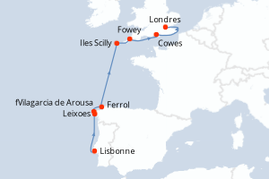 Itinéraire : Europe du Nord & Atlantique NE
