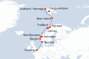 Itinéraire : Europe du Nord & Atlantique NE