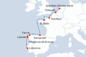 Itinéraire : Europe du Nord & Atlantique NE