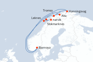 Itinéraire : Europe du Nord & Atlantique NE