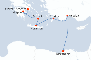 Itinéraire : Méditerranée & mers adjacentes