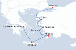 Itinéraire : Méditerranée & mers adjacentes