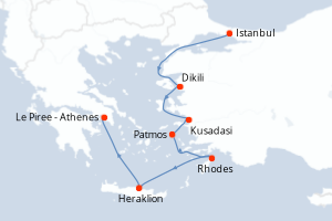 Itinéraire : Méditerranée & mers adjacentes