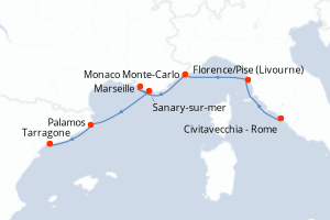 Itinéraire : Méditerranée & mers adjacentes