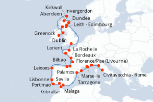 Itinéraire : Europe du Nord & Atlantique NE