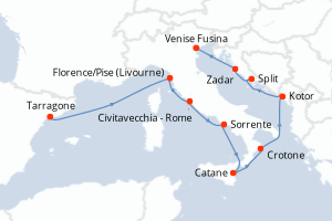 Itinéraire : Méditerranée & mers adjacentes