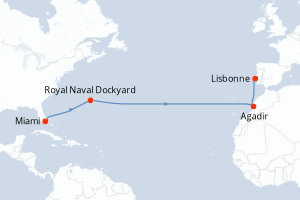 Itinéraire : Europe du Nord & Atlantique NE