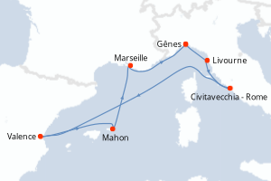 Itinéraire : Méditerranée & mers adjacentes