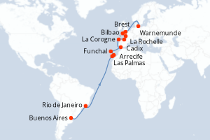 Itinéraire : Îles de l'Atlantique