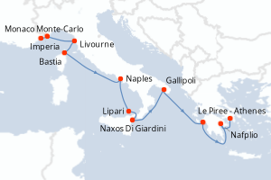 Itinéraire : Méditerranée & mers adjacentes