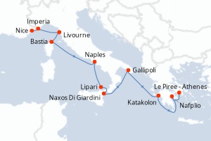 Itinéraire : Méditerranée & mers adjacentes