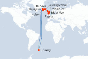 Itinéraire : Europe du Nord & Atlantique NE