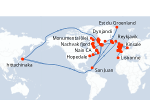 Itinéraire : Europe du Nord & Atlantique NE