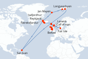 Itinéraire : Europe du Nord & Atlantique NE
