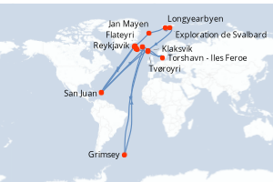 Itinéraire : Europe du Nord & Atlantique NE
