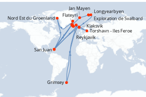 Itinéraire : Europe du Nord & Atlantique NE