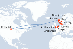 Itinéraire : Europe du Nord & Atlantique NE