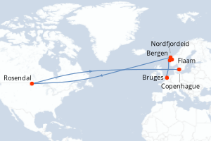 Itinéraire : Europe du Nord & Atlantique NE