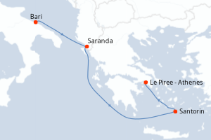 Itinéraire : Méditerranée & mers adjacentes
