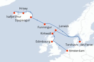 Itinéraire : Europe du Nord & Atlantique NE