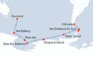 Itinéraire : Antarctique