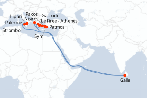 Itinéraire : Méditerranée & mers adjacentes