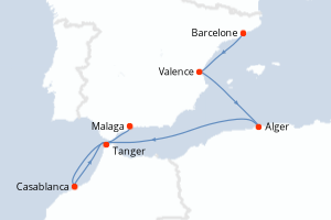 Itinéraire : Méditerranée & mers adjacentes