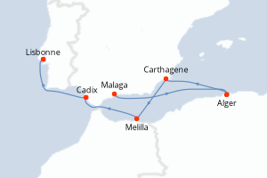 Itinéraire : Méditerranée & mers adjacentes