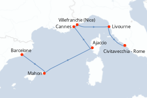 Itinéraire : Méditerranée & mers adjacentes