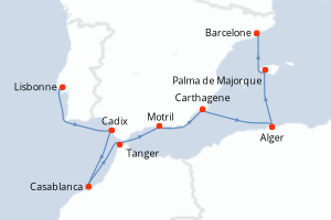 Itinéraire : Méditerranée & mers adjacentes
