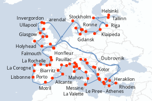 Itinéraire : Méditerranée & mers adjacentes
