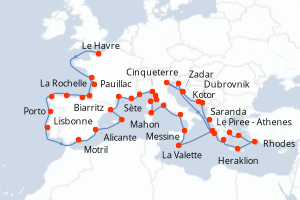 Itinéraire : Méditerranée & mers adjacentes
