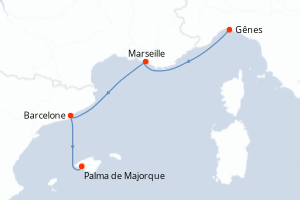 Itinéraire : Méditerranée & mers adjacentes