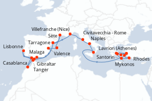 Itinéraire : Méditerranée & mers adjacentes