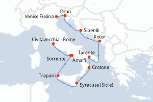 Itinéraire : Méditerranée & mers adjacentes