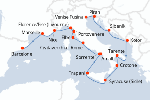 Itinéraire : Méditerranée & mers adjacentes