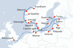 Itinéraire : Europe du Nord & Atlantique NE