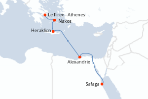 Itinéraire : Méditerranée & mers adjacentes