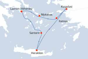 Itinéraire : Méditerranée & mers adjacentes