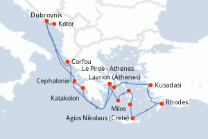 Itinéraire : Méditerranée & mers adjacentes