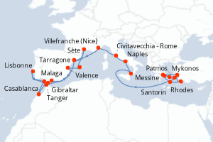 Itinéraire : Méditerranée & mers adjacentes