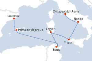 Itinéraire : Méditerranée & mers adjacentes