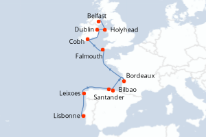 Itinéraire : Europe du Nord & Atlantique NE