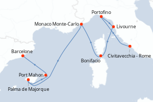 Itinéraire : Méditerranée & mers adjacentes