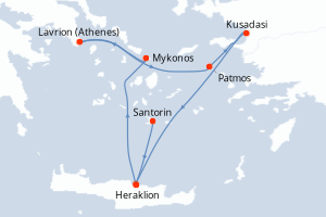 Itinéraire : Méditerranée & mers adjacentes