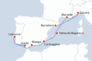 Itinéraire : Méditerranée & mers adjacentes