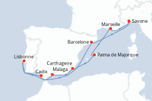 Itinéraire : Méditerranée & mers adjacentes