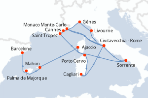 Itinéraire : Méditerranée & mers adjacentes
