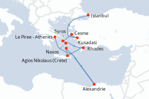 Itinéraire : Méditerranée & mers adjacentes